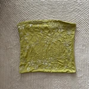 Lime tube top with sequin